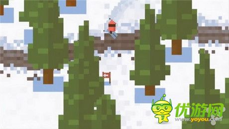 像素滑雪闯关游戏《雪人山滑雪》五月发布