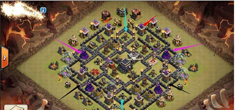 部落冲突coc9本阵型3星_优游网手机游戏网