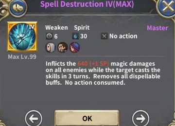 魔龙之魂Spell Destruction法力消融技能详解