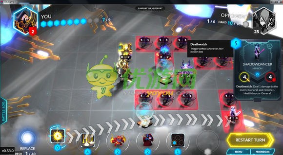 决斗英雄Duelyst挑战7-1通关攻略