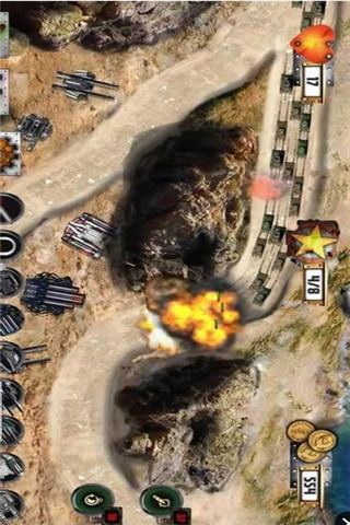 塔防坦克战争游戏截图