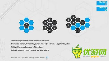 六角细胞Hexcells基础规则详解