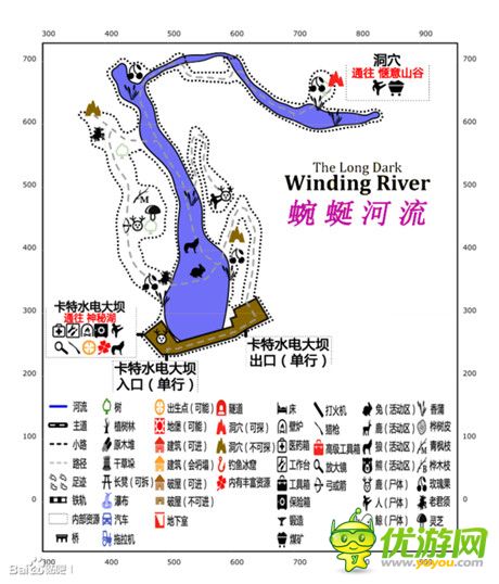 漫漫长夜thelongdark蜿蜒河流地图怎么走