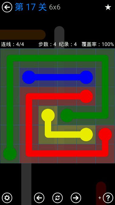 FlowFree奖励关卡包6*6通关攻略