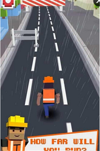 像素公路奔跑游戏截图