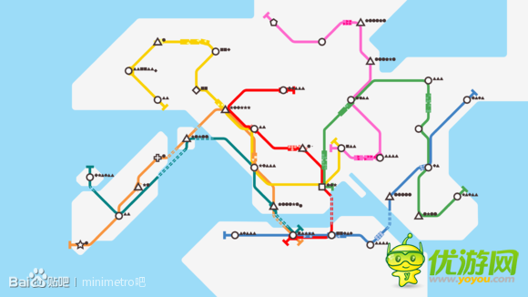 迷你地铁Mini Metro香港路线完成攻略分享