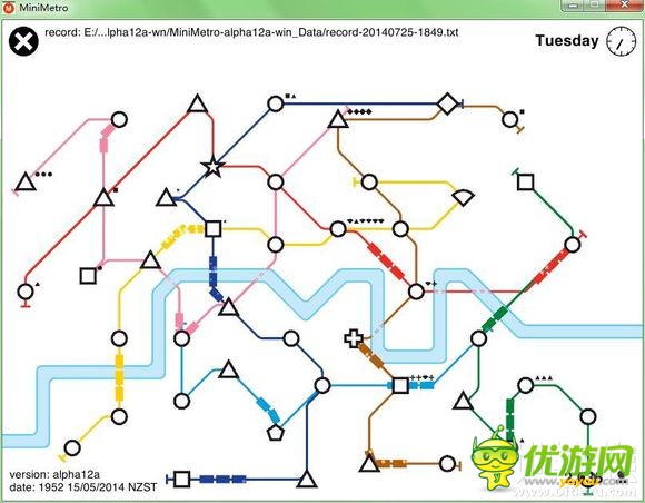 迷你地铁Mini Metro广州路线完成攻略