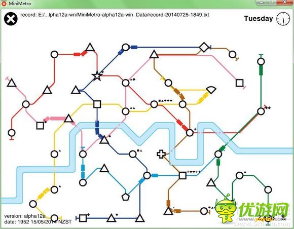 迷你地铁Mini Metro广州路线完成攻略