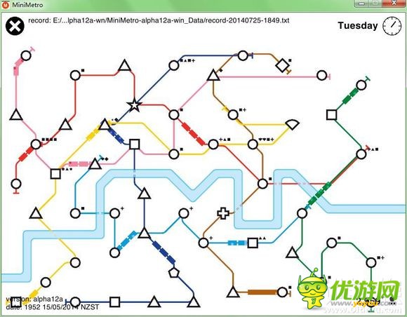 迷你地铁Mini Metro广州路线完成攻略