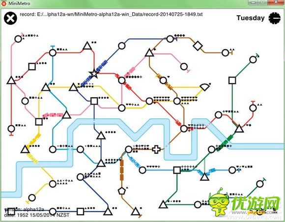 迷你地铁Mini Metro广州路线完成攻略