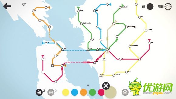 迷你地铁Mini Metro旧金山怎么过