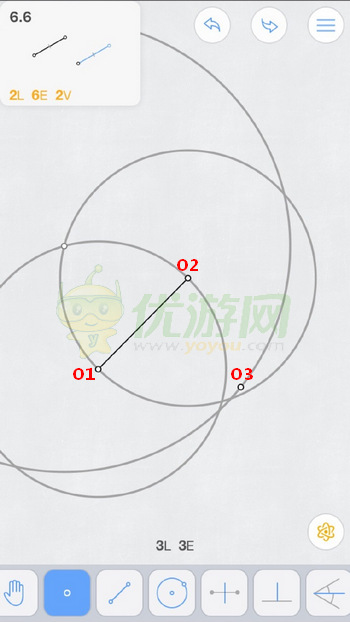 Euclidea几何构建6.6通关攻略