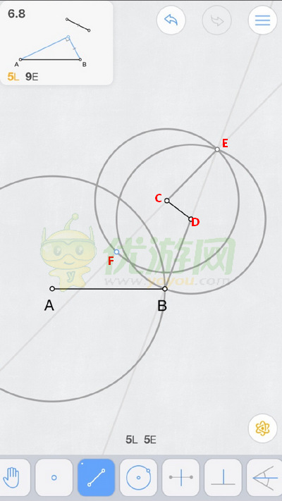 Euclidea几何构建6.8通关攻略