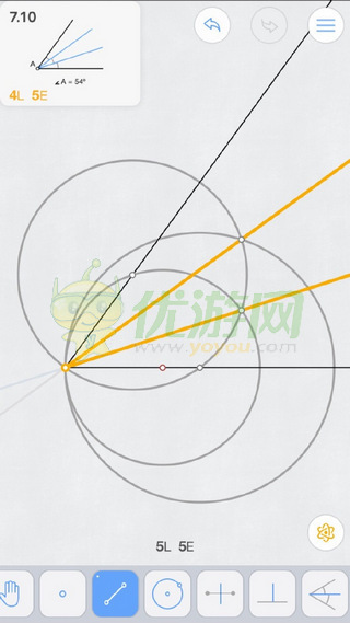 Euclidea几何构建7.10关攻略