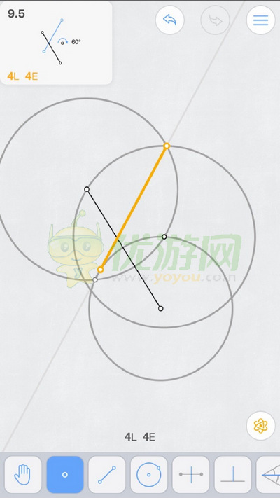 Euclidea几何构建9.5通关攻略