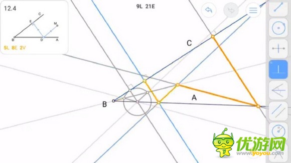 Euclidea几何构建12.4通关攻略