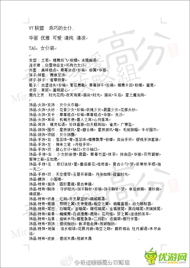 奇迹暖暖7级联盟凝砂之战怎么搭配