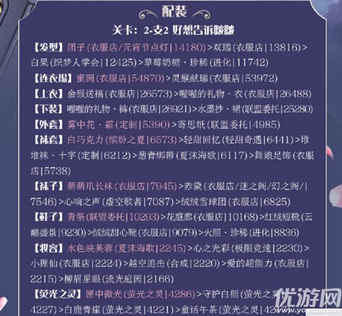 奇跡暖暖卷二支-2好想告訴你啵啵高分怎么搭配
