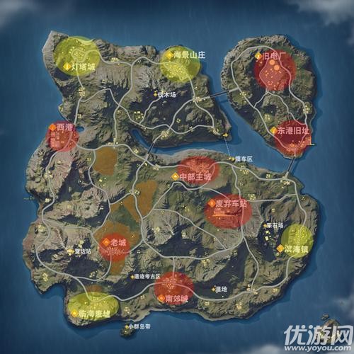 荒野行動哪里跳傘比較好 跳傘位置推薦