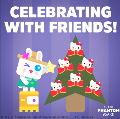 独立游戏《超级幻影猫2》引入Hello Kitty 推圣诞特别版本