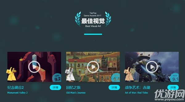 TapTap手游平台评选2017年度游戏：《纪念碑谷2》最佳