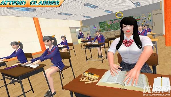 高中乐趣虚拟女孩手游游戏截图