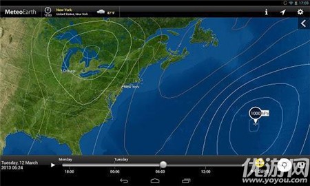 MeteoEarth全球天氣截圖欣賞