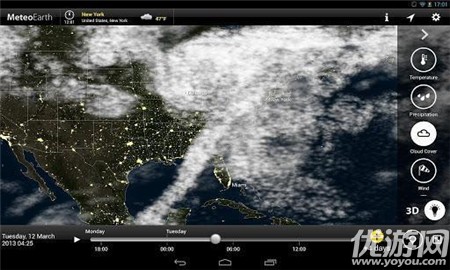 MeteoEarth全球天氣截圖欣賞