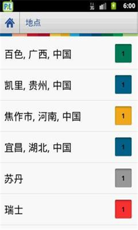 電話號碼和來電地點