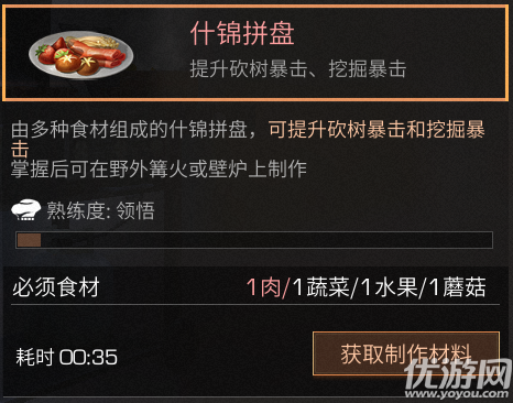 明日之后什锦拼盘要哪些材料 明日之后什锦拼盘制作方法介绍