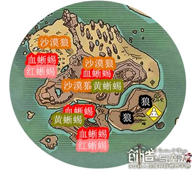 创造与魔法面包岛资源怎么分布的 创造与魔法面包岛资源分布一览