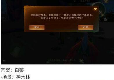 神都夜行录寻宝答题答案是什么 神都夜行录寻宝答题答案介绍