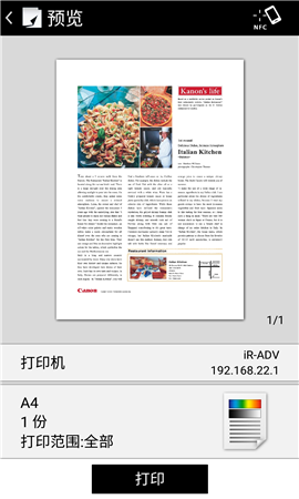 佳能移動打印