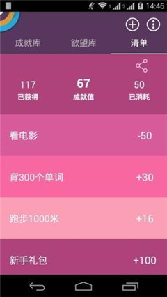 成就清單