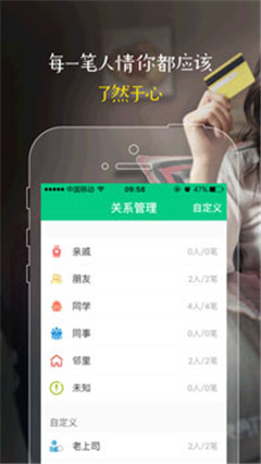 份子錢計賬