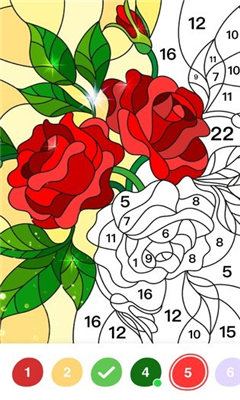 藝術(shù)數(shù)字填色書截圖欣賞
