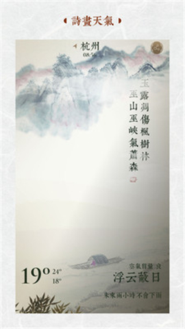 行云天氣截圖欣賞