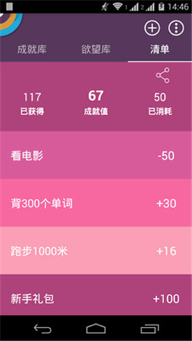 成就清單截圖欣賞