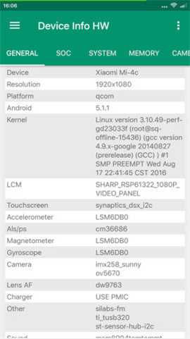 Device Info HW+截圖欣賞