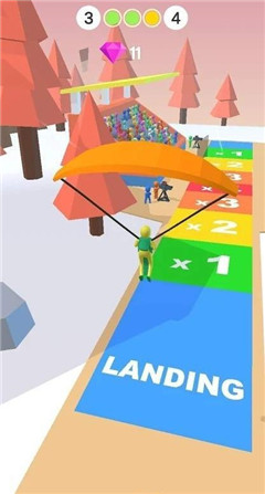 低空跳傘3D