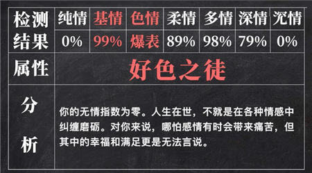 七情檢測(cè)單截圖欣賞