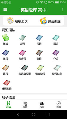 中學(xué)英語(yǔ)組合訓(xùn)練