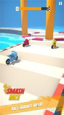 超级自行车撞车比赛游戏截图