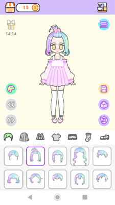 粉彩女孩換裝軟件截圖欣賞