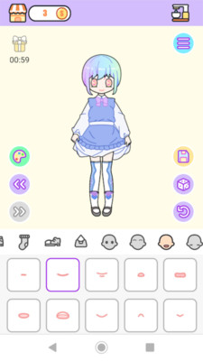 粉彩女孩換裝軟件截圖欣賞