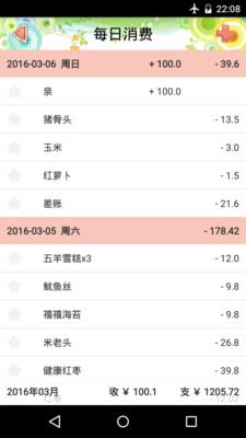 AA生活記賬截圖欣賞