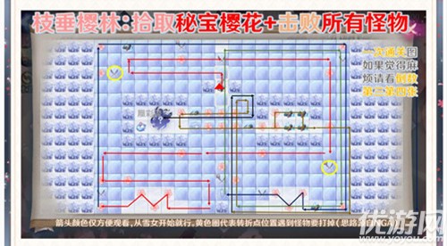 陰陽師雪落櫻祭攻略大全 雪落櫻祭全櫻林通關(guān)路線圖