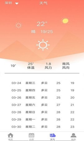 梧桐日歷截圖欣賞