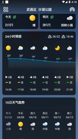 微鯉天氣截圖欣賞