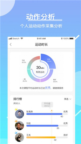 育能運(yùn)動(dòng)教師端截圖欣賞